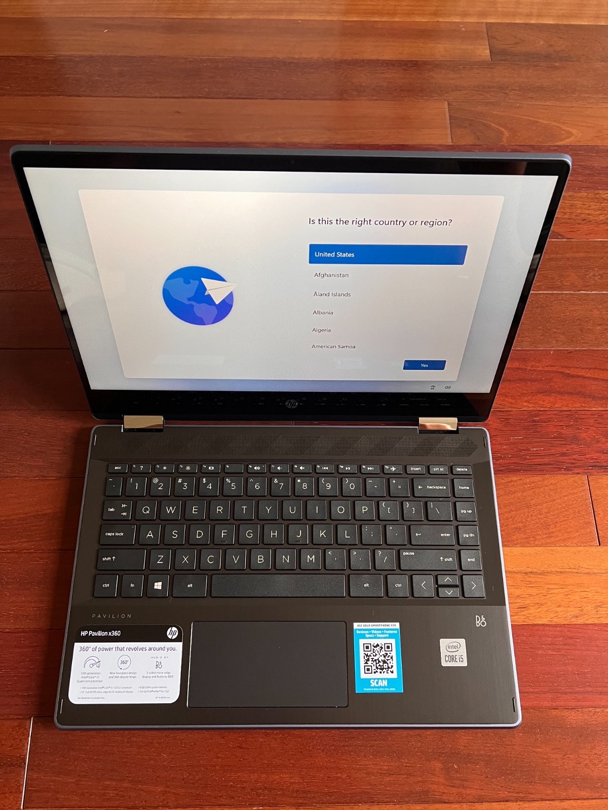 HP Pavilion x360 14-dh2041wm 14″ FHD Intel Core i5-1035G1 16GB RAM 512GB SSD W11