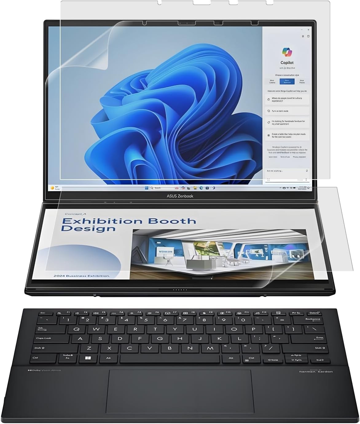Anti-Glare (Matte) Screen Protector for New 2025-2024 ASUS Zenbook Duo Dual 14″
