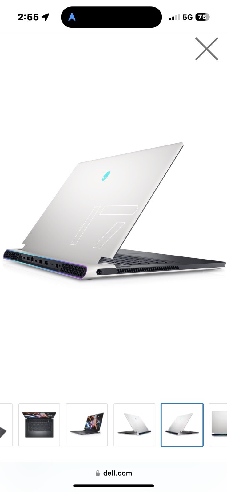ALIENWARE X17 R2 👽 i9 12900H – FHD 1920×1080 480Hz- 3070Ti – 16GB RAM – 1TB SSD