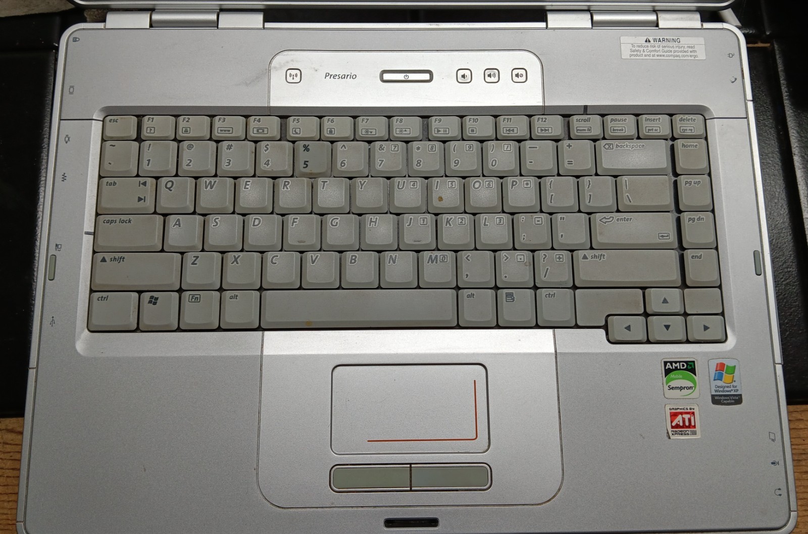 Compaq Presario V5000 AMD Sempron 2GHz 2 GB RAM 160GB HDD**REPAIR OR PARTS**