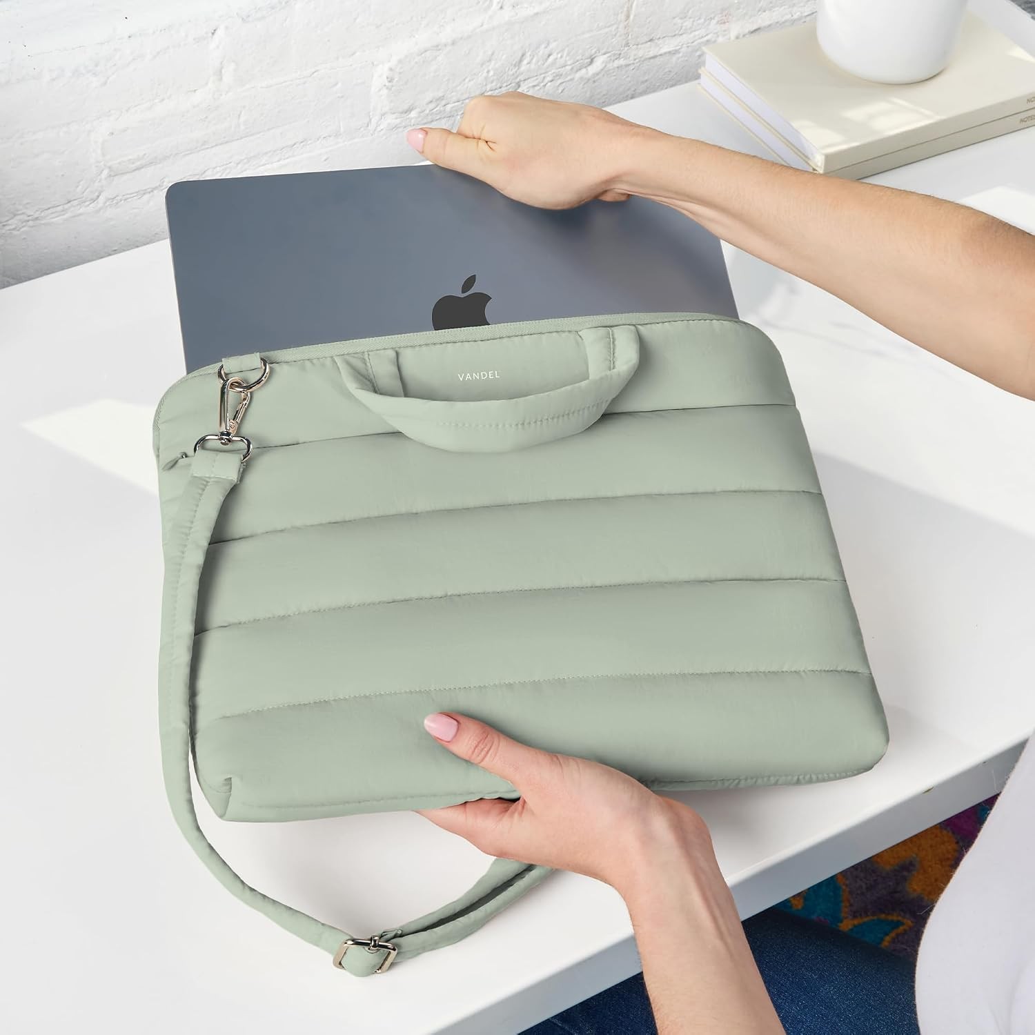 13-14 inch Laptop Carrying Case Sleeve with Strap, MacBook Air 13 Inch Carrying