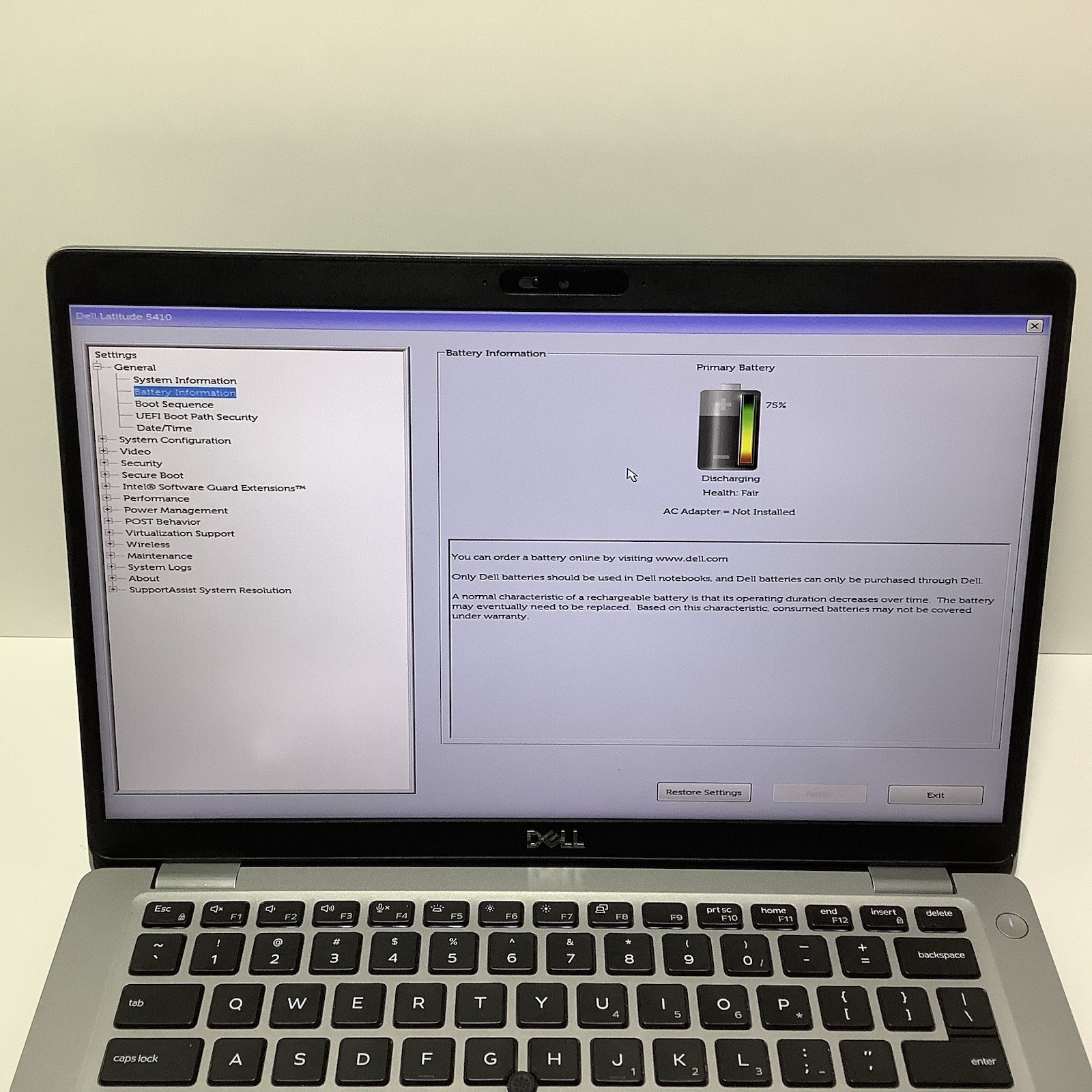 Dell Latitude 5410 10th Gen 14″, i5-10310u, 8GB DDR4, 256GB NVME, Win 11, Wi-Fi