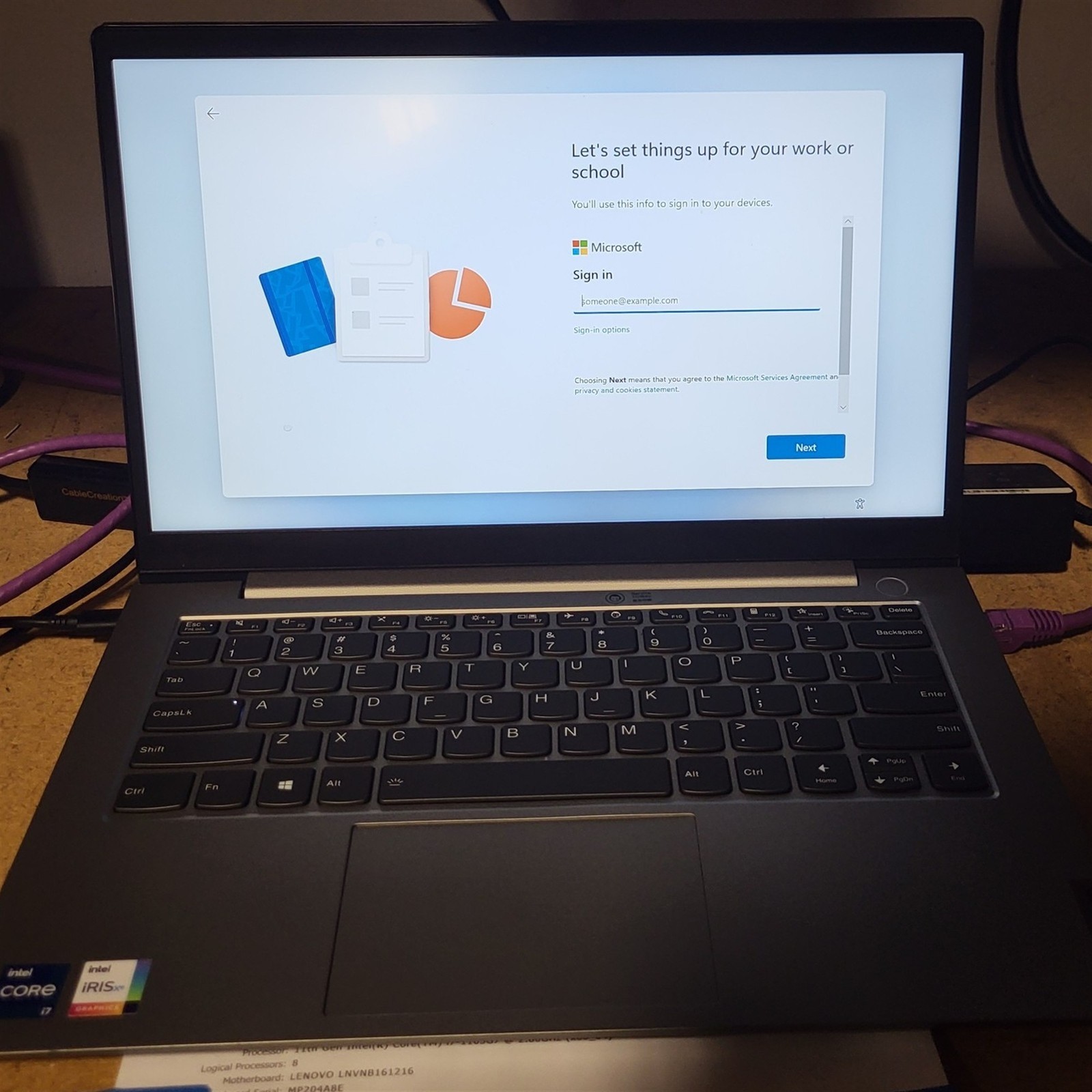 Scratched LCD Lenovo ThinkBook 14 G2 ITL Intel i7-1165G7 2.8GHz 16GB 256GB w/OS