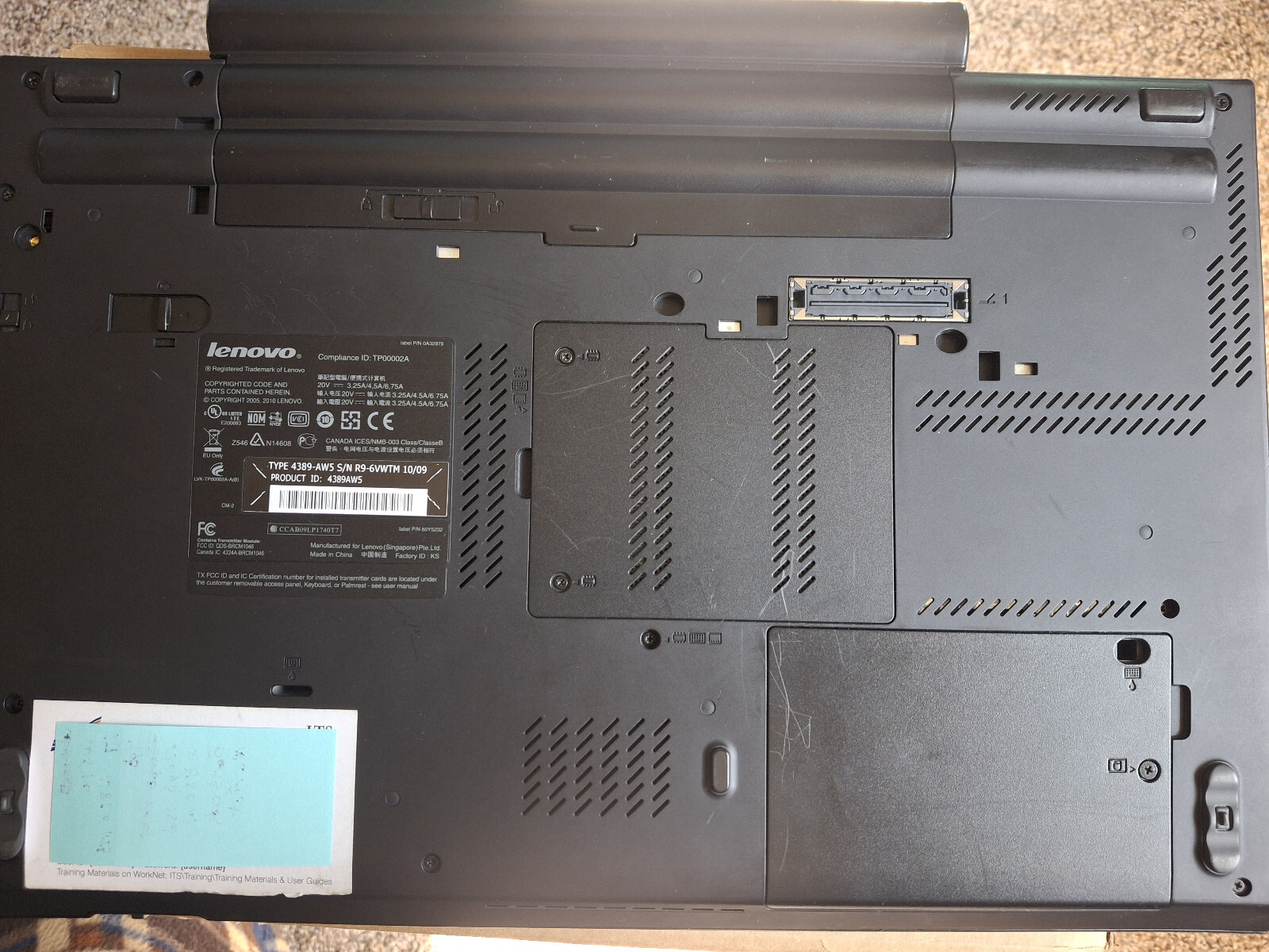 Lenovo ThinkPad W510 QuadCore i7-820QM 1.73GHz 2GB RAM 128GB SSD
