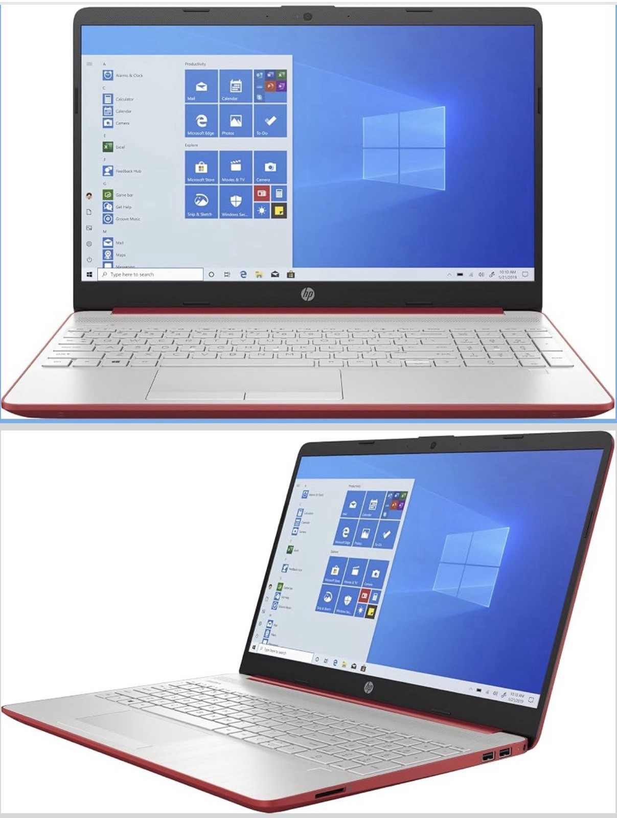 HP Notebook 15.6″ Red Laptop Intel Pentium 4GB 64GB eMMC Windows 10