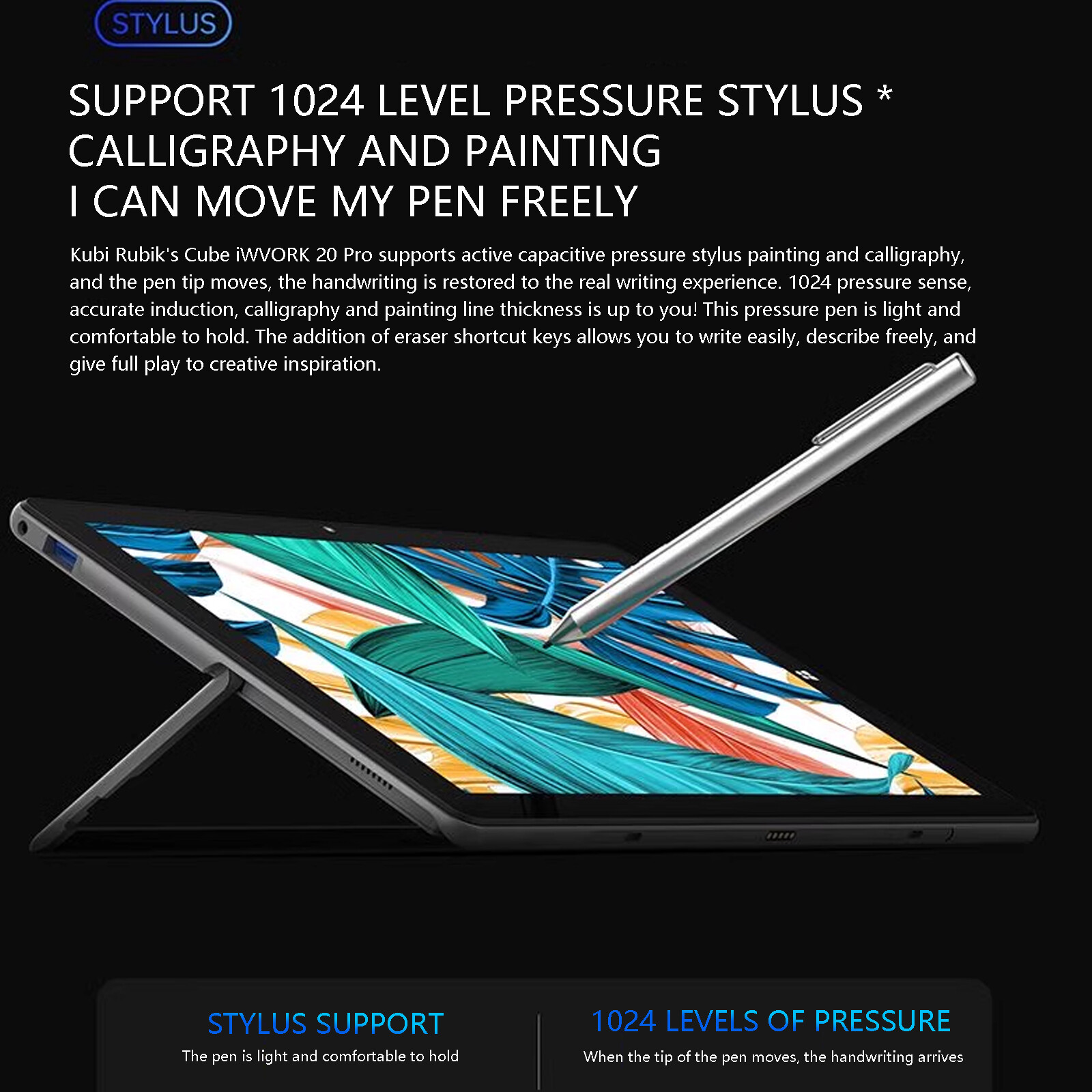 10.5″ Laptop 2-In-1 8GB 256GB Windows 11 Ultra-thin aluminum alloy Tablet