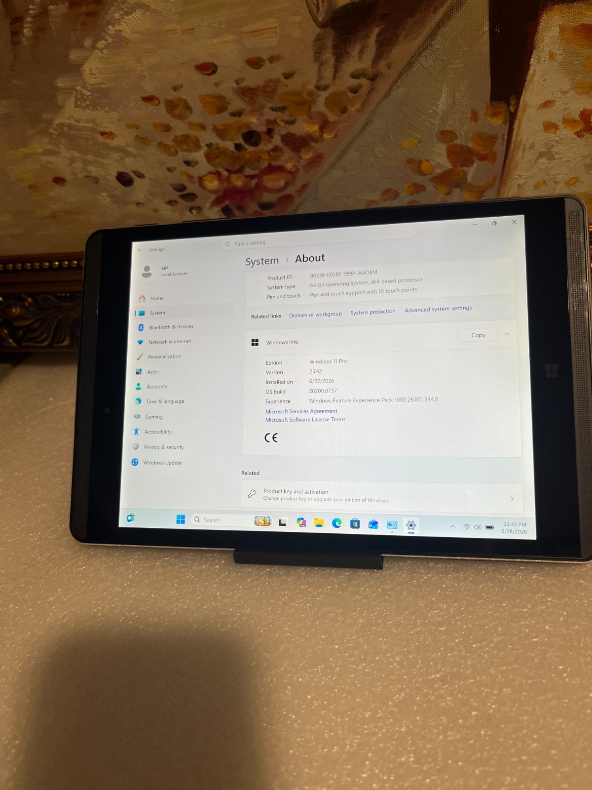 HP 608 G1 Pro tablet Windows 11 PRO -24WH