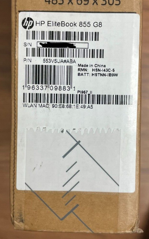 New Sealed HP EliteBook 855 G8 8GB 256GB NoteBook Win 10 Pro – WARRANTY