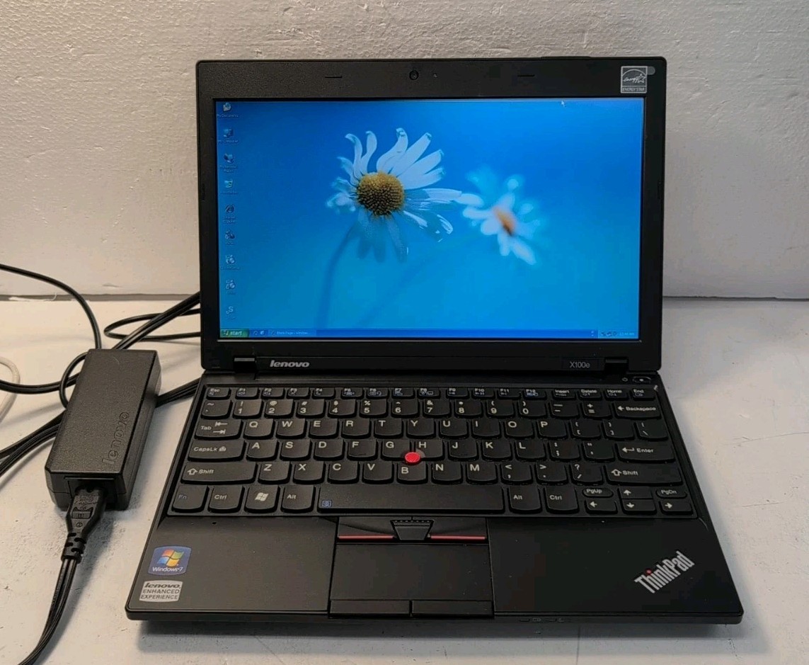 🔥Lenovo Thinkpad X100e 12″ Laptop AMD MV-40 CPU/4GB RAM/500GB HDD/WinXP –