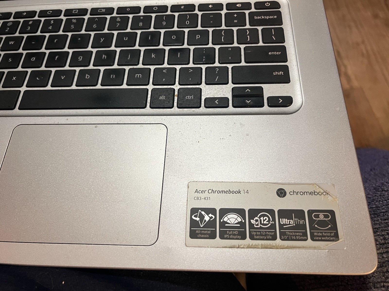Acer Chromebook 14 CB3-431 14″ For Parts Celeron N3160 1.6GHz 4GB RAM