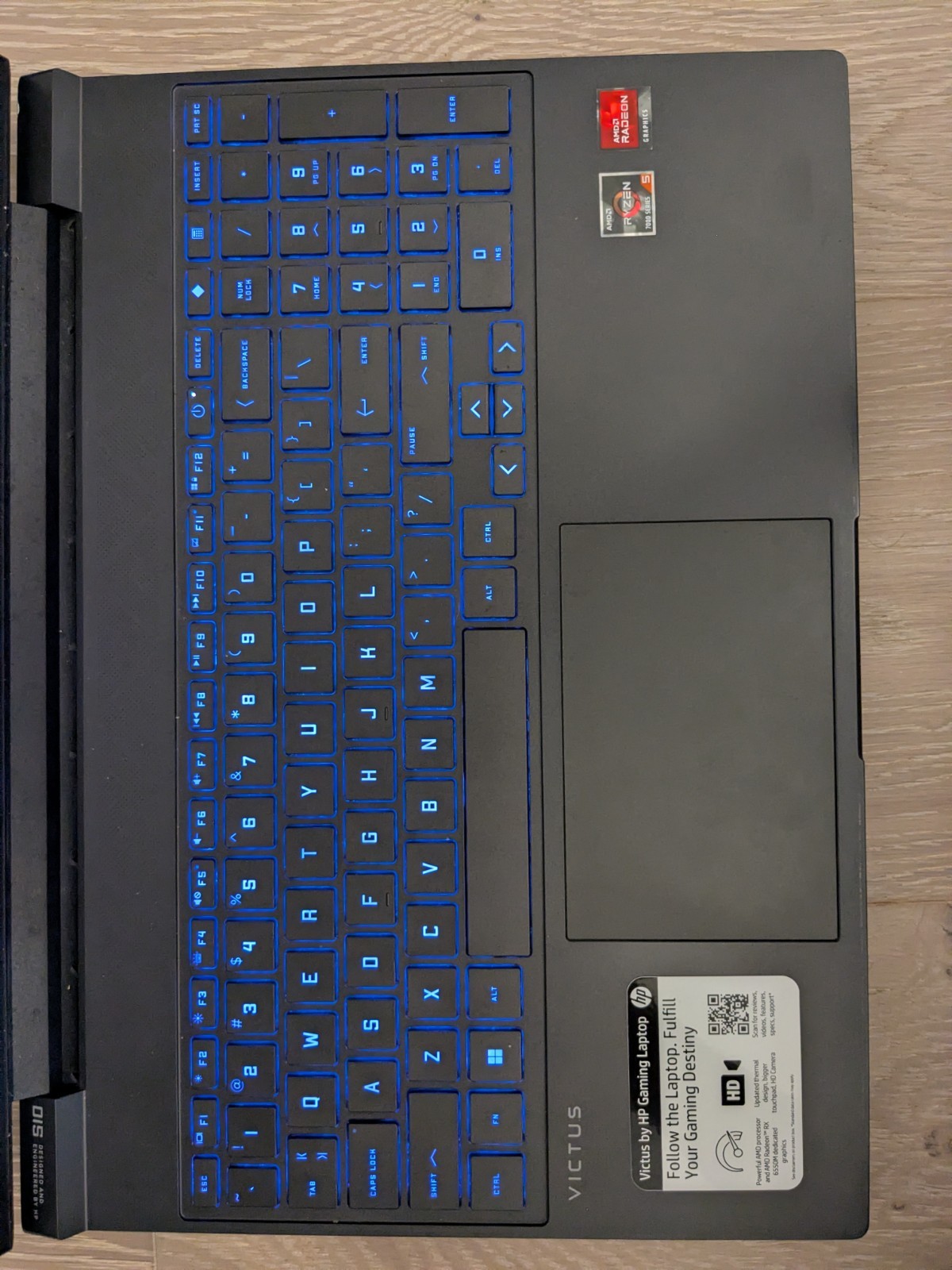 HP Victus 15 Gaming Laptop 144Hz RX 6550M Ryzen 5 7535HS 16GB DDR5 RAM 512GB SSD