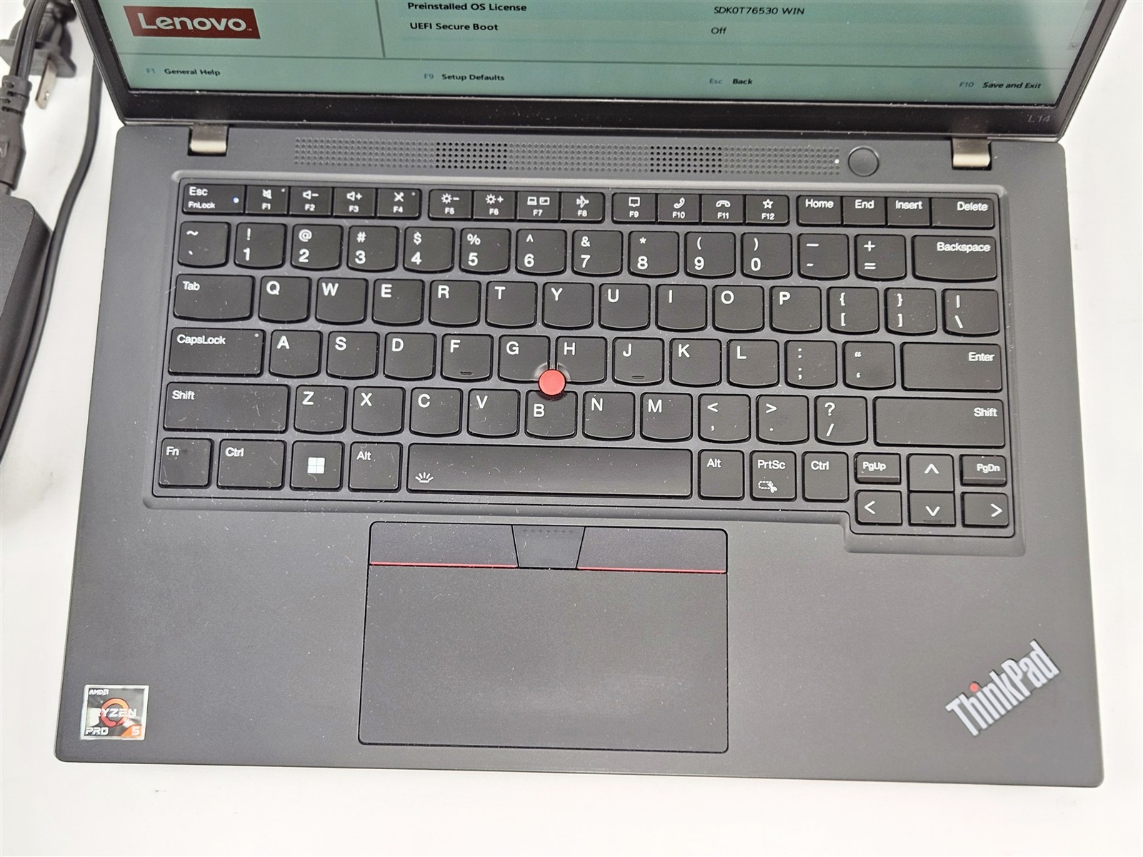 Lenovo 14″ ThinkPad L14 Gen 4 AMD Ryzen 5 Pro 7530U 16GB 256GB SSD No OS Laptop