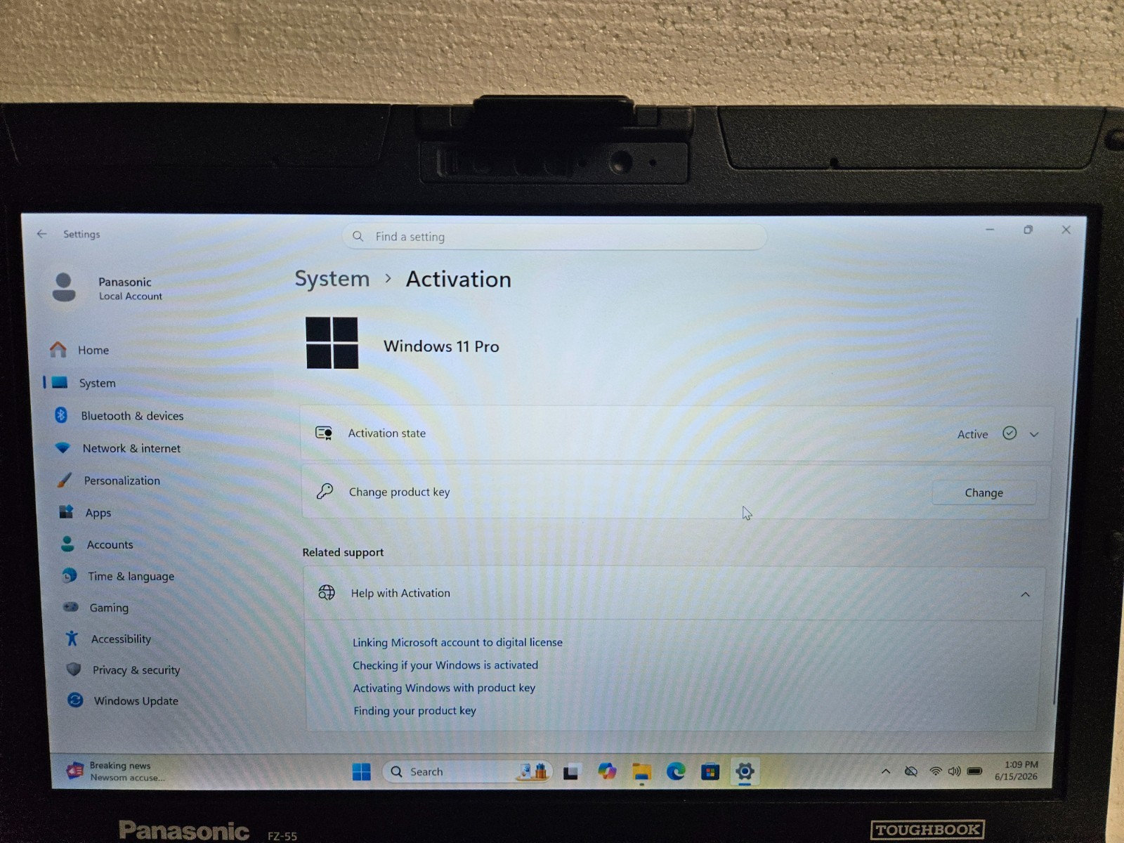 Panasonic FZ-55 Toughbook Laptop Intel Core i5-8365U 1.6GHz 16 GB RAM 2 TB SSD