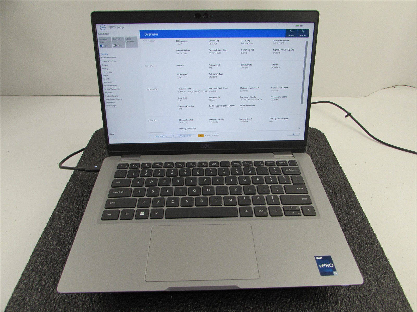 DELL LATITUDE 5330 FHD TOUCHSCREEN I5-1245U 10 CORE 512GB SSD 16GB RAM NO O.S