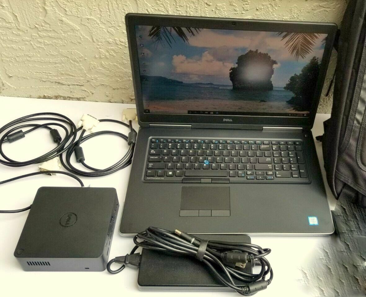 Workstation DELL 7720 i7-QUAD 6TB (NVMe + SSD) 64GB 17.3″ Quadro P3000 6GB Dock