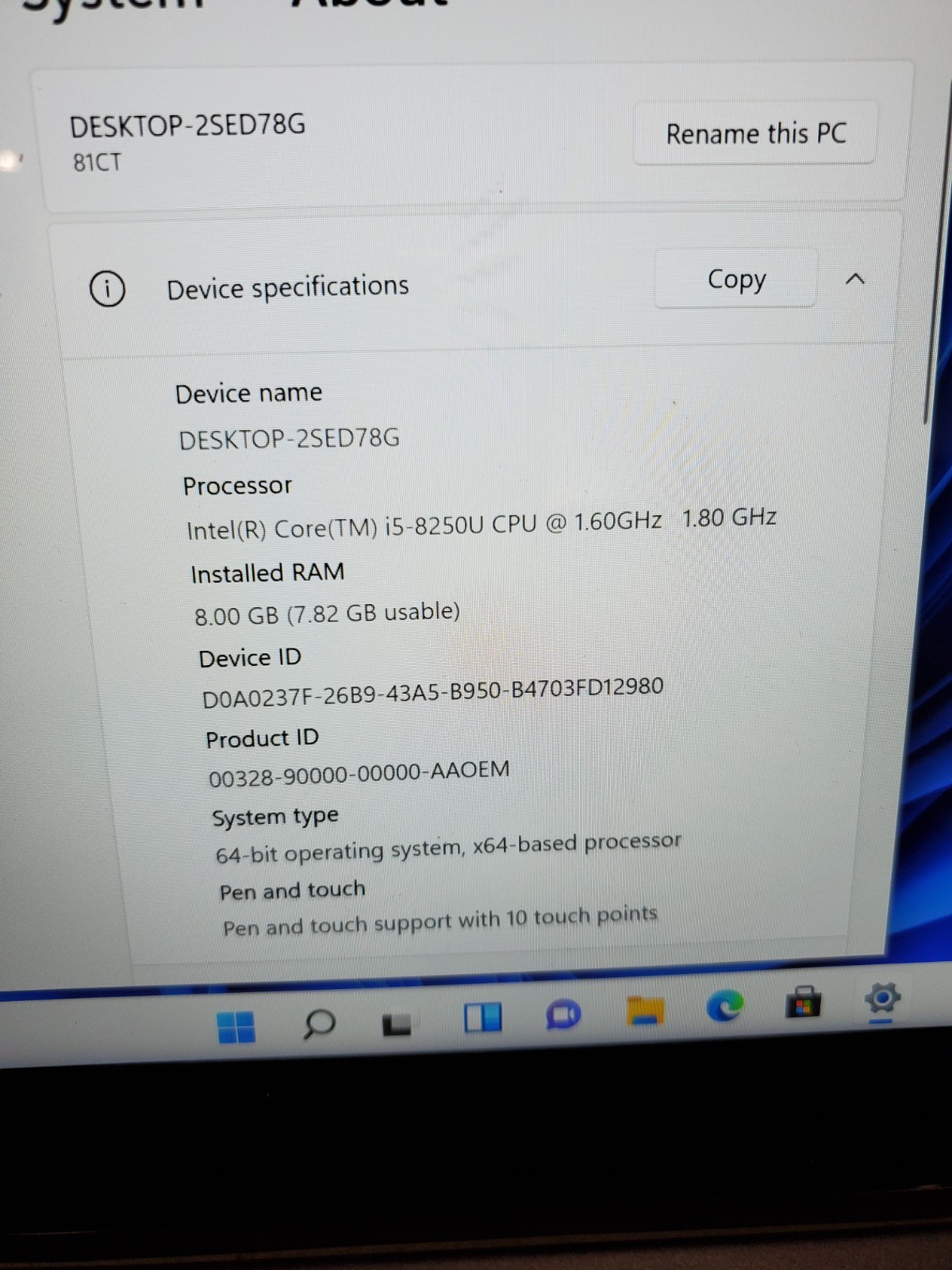 Lenovo Yoga 730-13IKB 2-in-1 Intel Core i5-8250U 8GB RAM 256GB SSD Win11 #69