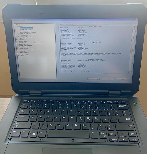 Dell Latitude 5424 Rugged Intel Core i5 vPro 8th Gen,16GB RAM