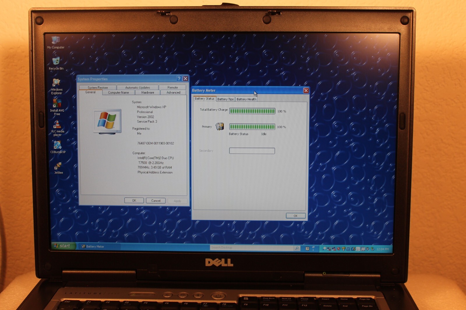 Dell D830 (2.10GHz/4GB/320GB/DVDRW) WXGA, SERIAL port, WINDOWS XP, 7, OR 10 Pro