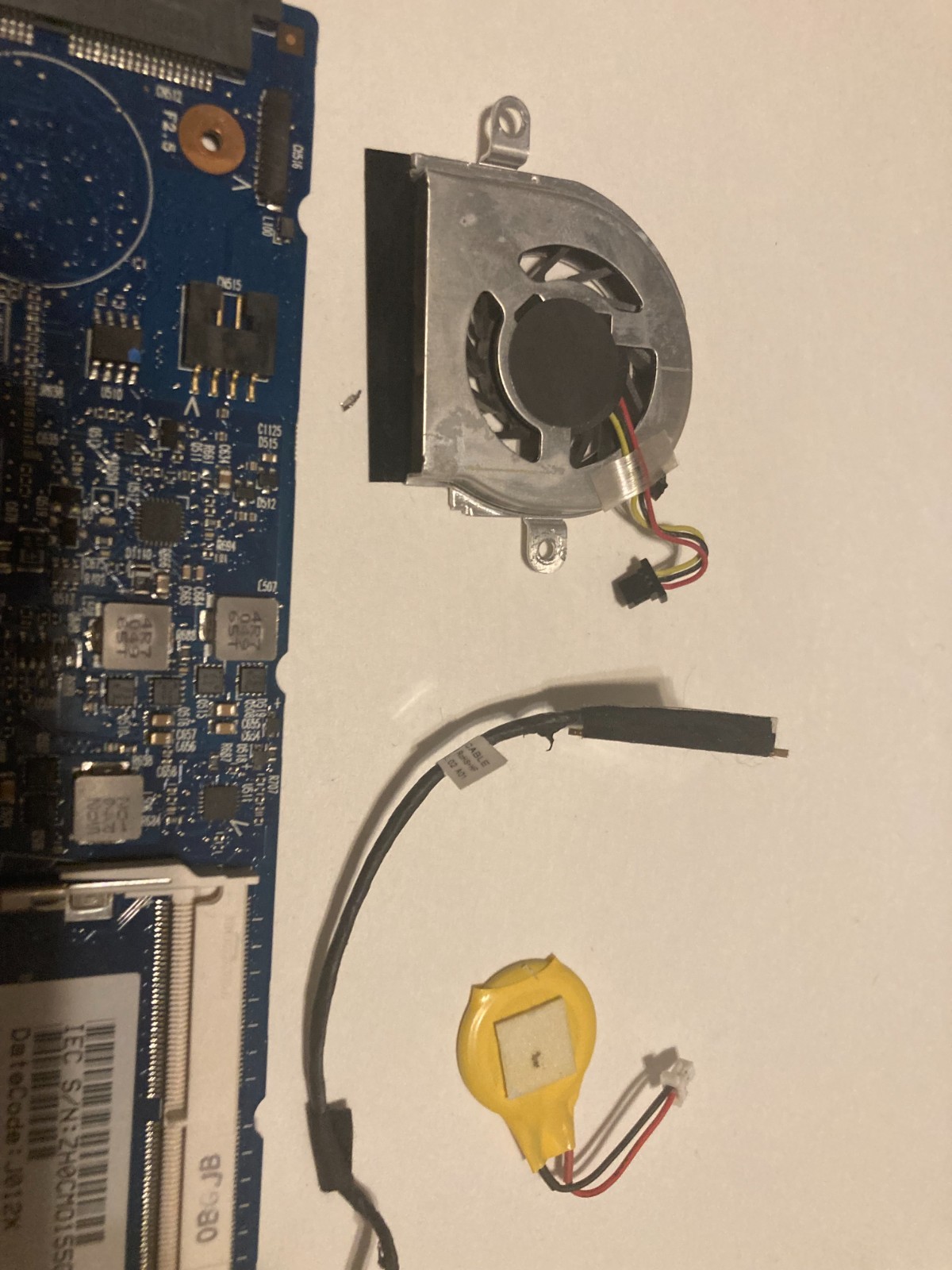Internal Parts to Google CR-48 Chromebook
