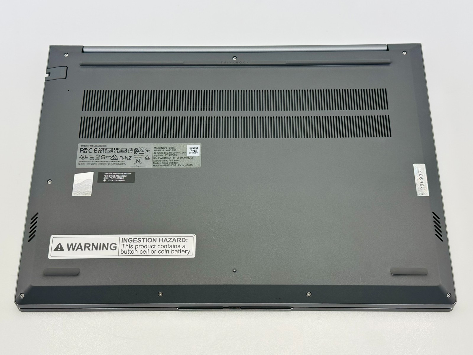 Lenovo ThinkBook 16 G6 ABP Laptop- 8GB RAM, 256GB SSD, AMD Ryzen 7530U #6