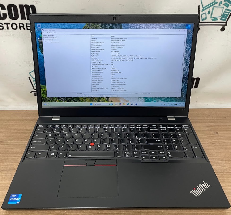 Lenovo ThinkPad L15 Gen 2 W11Pro 15.6 FHD i7-1165G7 2.80GHz 16gb RAM 512gb SSD