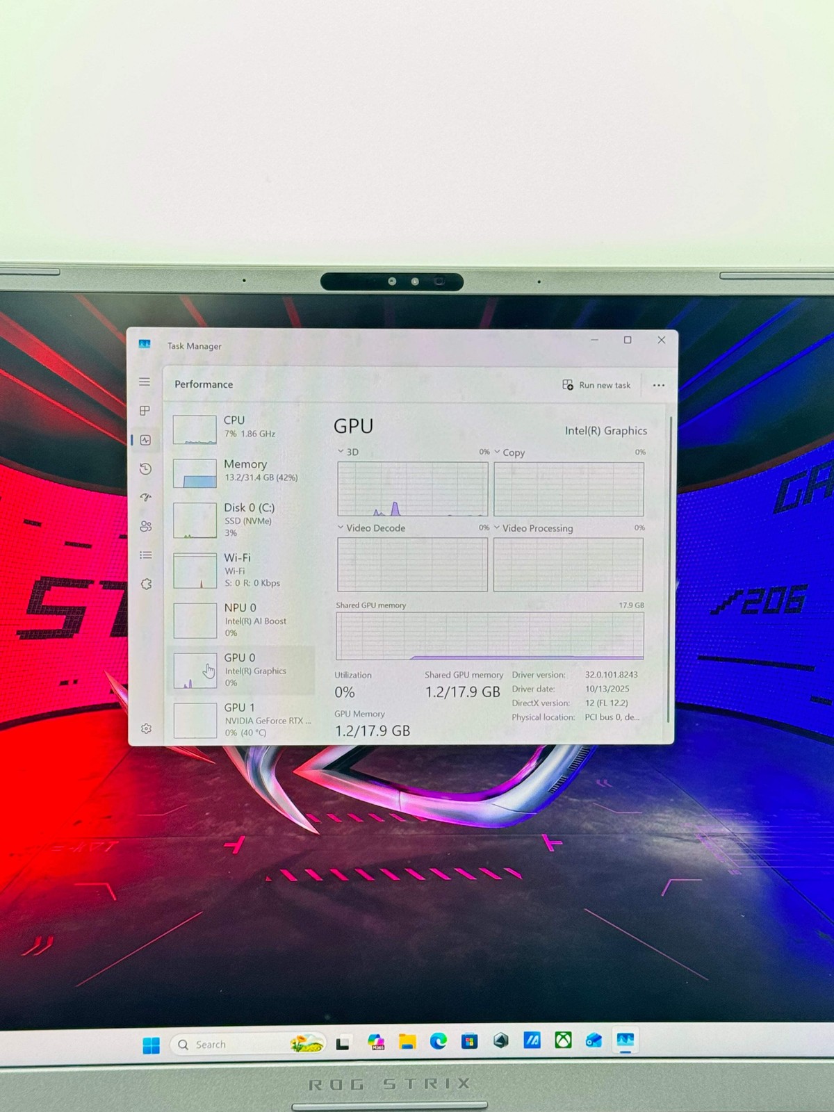 ASUS ROG Strix G16 Gaming Laptop i9 Ultra 275HX RTX 5070 32GB RAM 1TB NVMe