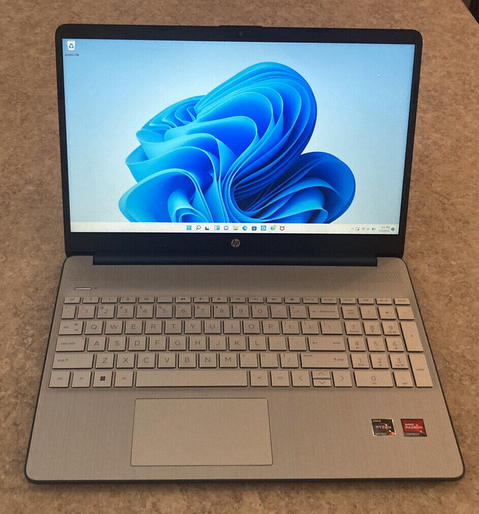 HP 15.6″ FHD Laptop AMD Ryzen 5 5500U 8GB 256GB SSD Spruce 15-ef2126wm – Blue