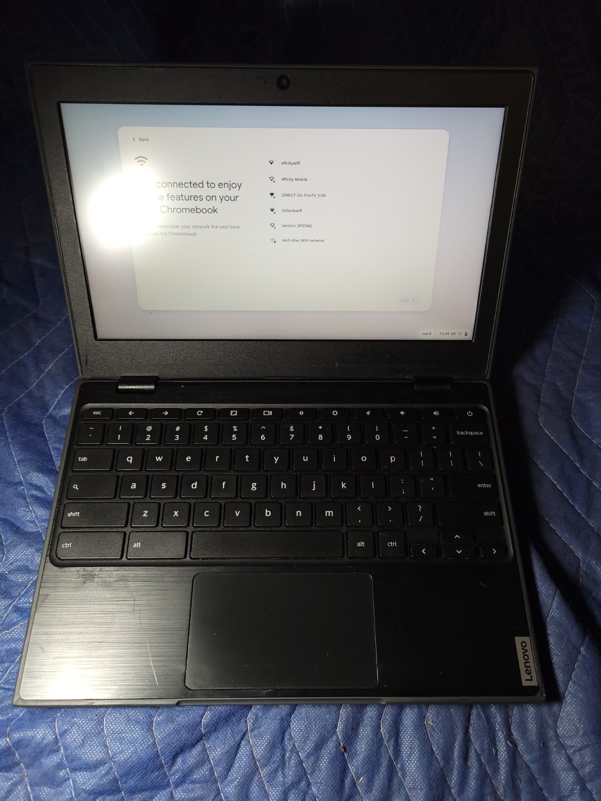 Lenovo 100e Chromebook 2nd Gen 11.6in MediaTek 4GB 32GB Chrome OS Black