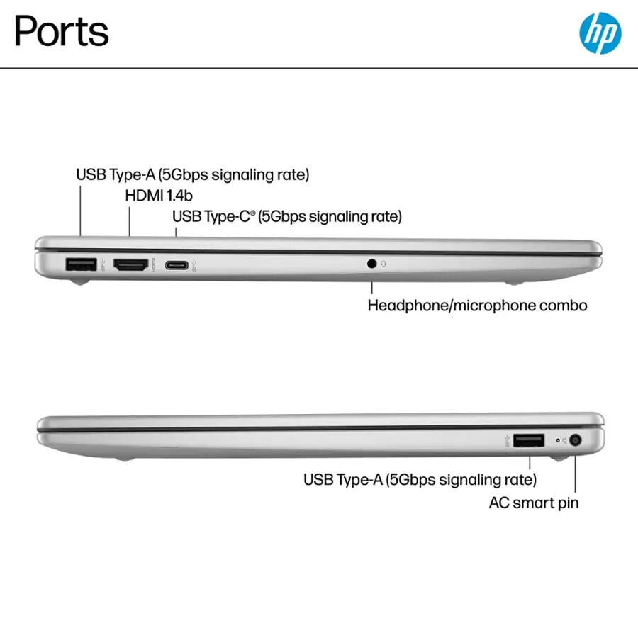 HP Laptop 15-fd0005dx 15.6″ TS HD Led i5-1235U 8GB SODIMM DDR4 SDRAM 512GB SSD