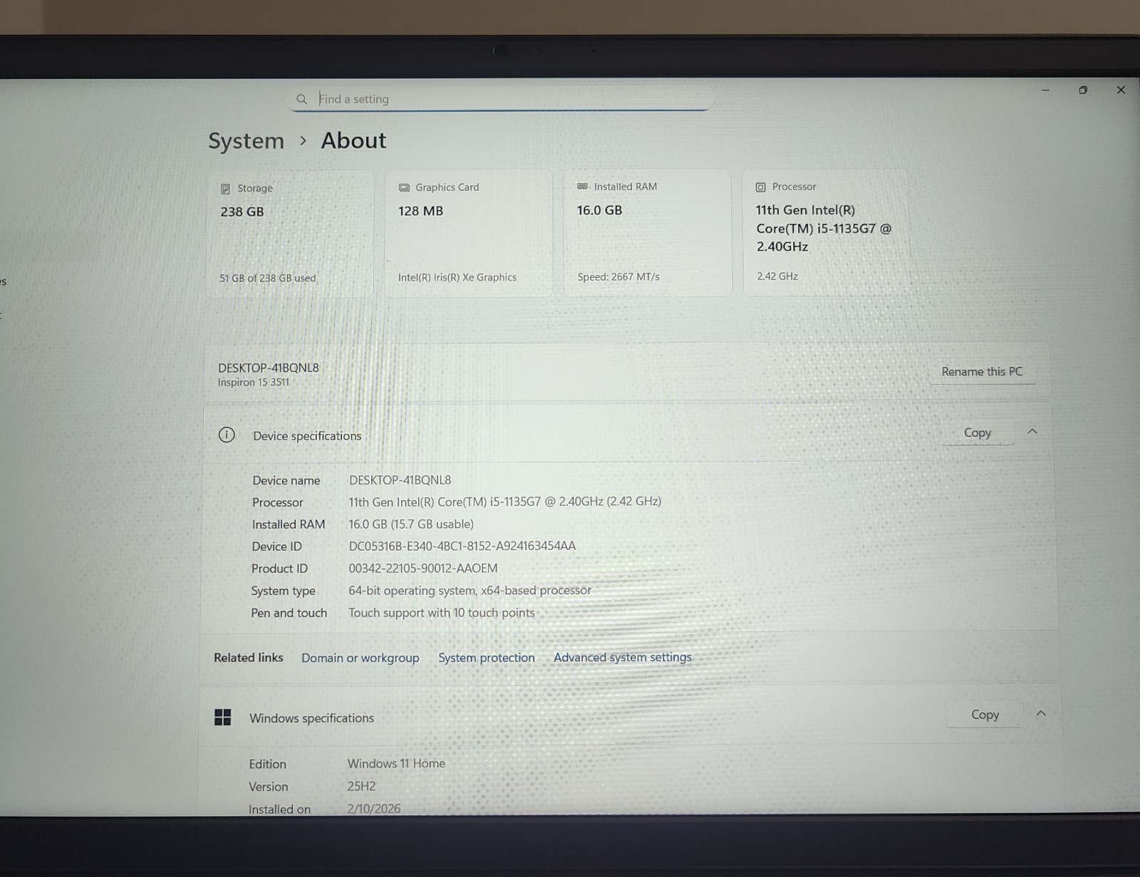 HP ZBook 15.6″ i5-1135G7 16GB 238GB SSD Iris Xe Win11 Home Notebook Gray