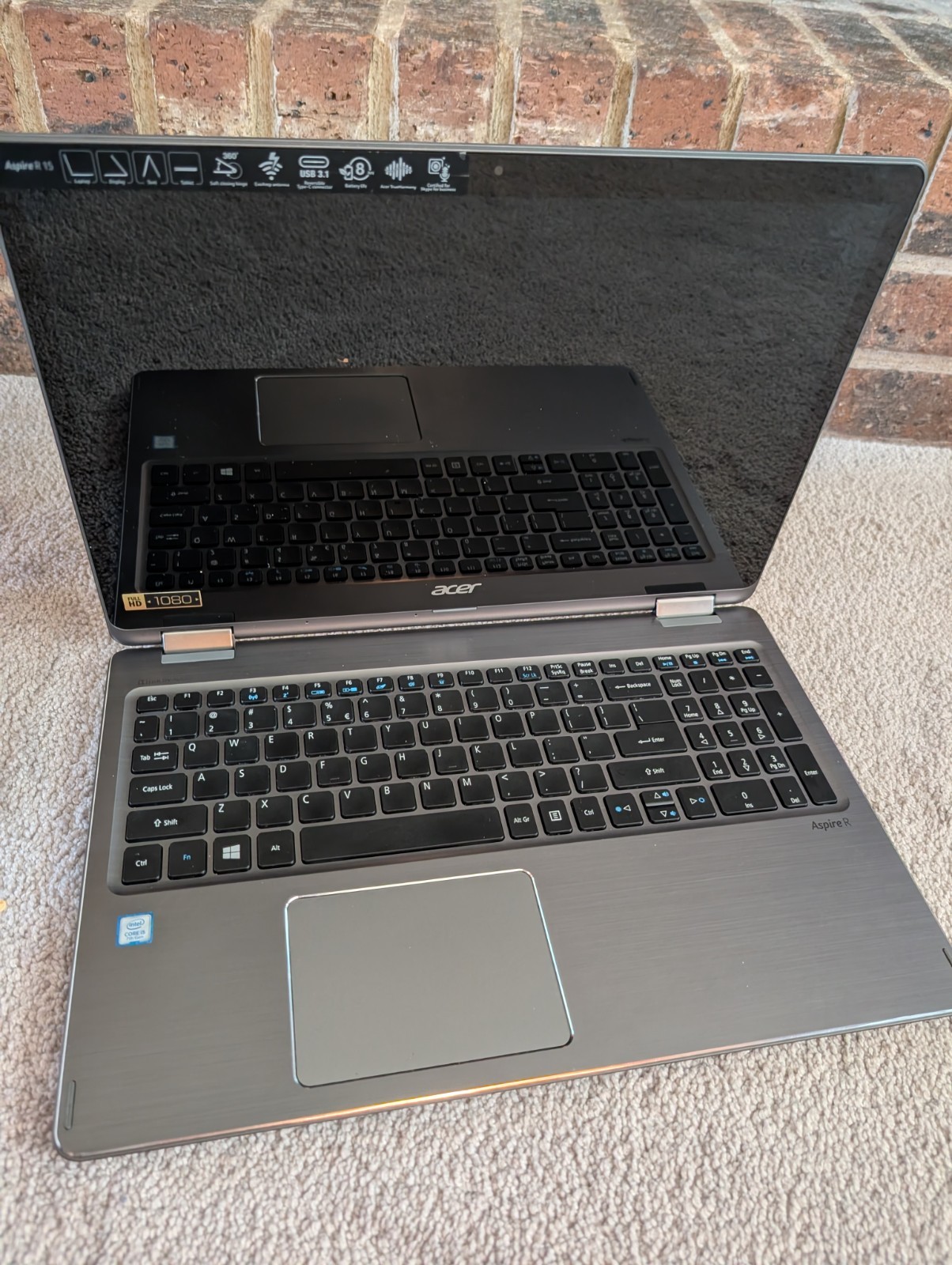 Acer Aspire R 15 Flip Laptop See Description