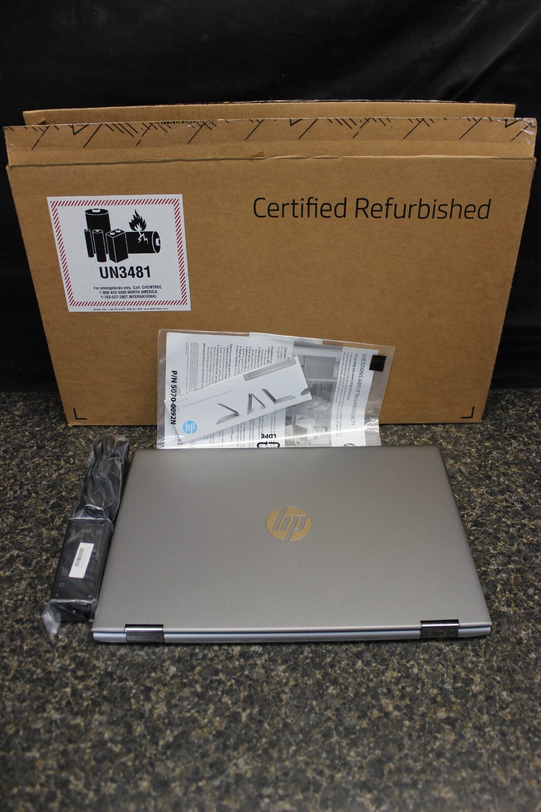 HP Pavilion X360 14-CD1055CL 256GB SSD 8GB DDR4 Win10Home- See Descrip