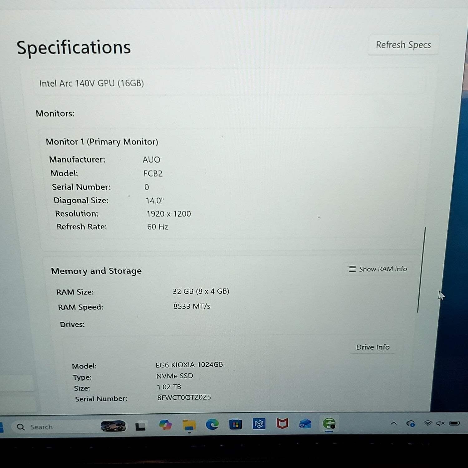 Dell 14 Plus 2 in 1 DB04250 14″ Core Ultra 9 288V 3.30 32GB RAM 1TB SSD