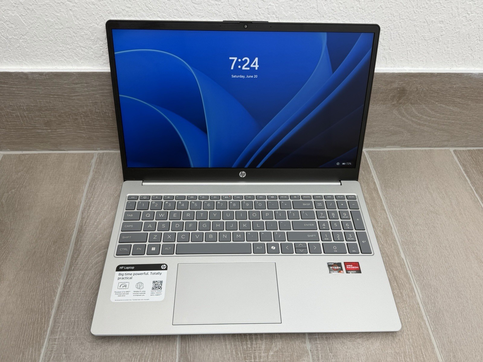 HP Laptop 15-FC0869NR 15.6″ Touch Laptop Ryzen 5 7520U 8GB RAM 256GB NVMe Win-11