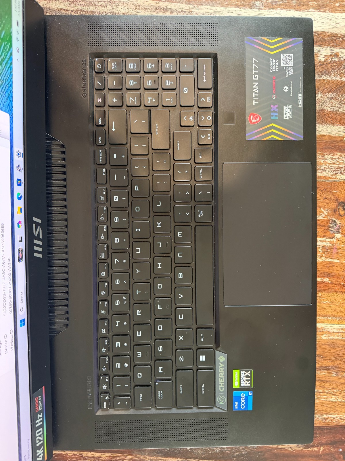 MSI Titan GT77 17.3″ 4K 120Hz Gaming Laptop | i7-12800HX | RTX 3070 Ti | 32GB 1T