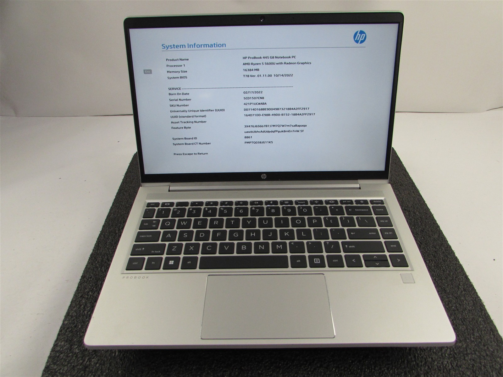 HP PROBOOK 445 (G8) FHD AMD RYZEN 5 5600U 512GB SSD 16GB RAM AMD GPU WIN 11 PRO