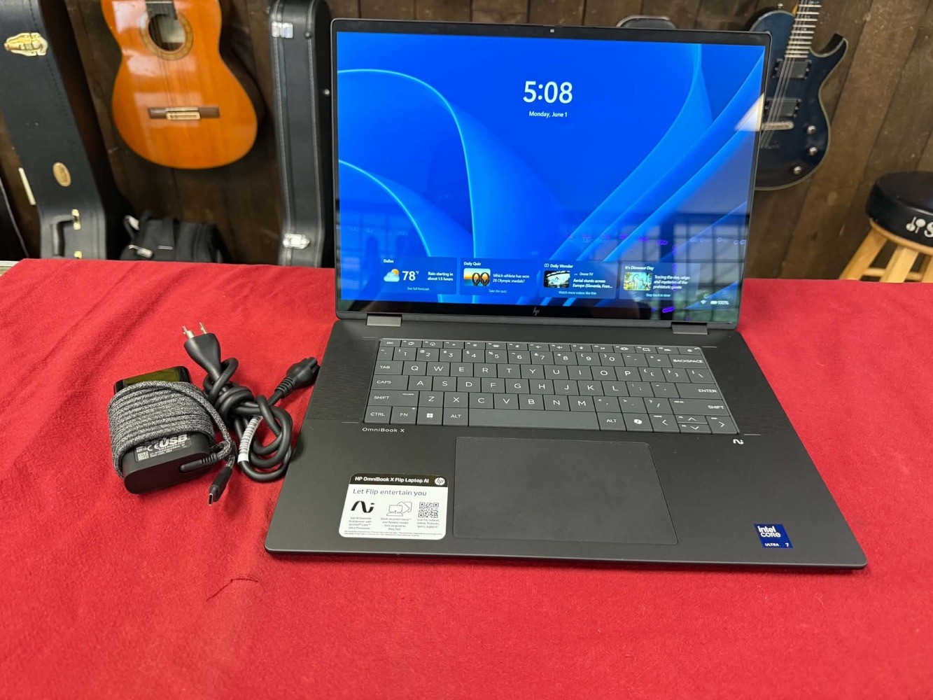 HP Omnibook X Flip 2-in-1 16 2K Touch Laptop Intel Ultra 7 32GB 2TB PPSDM 366749