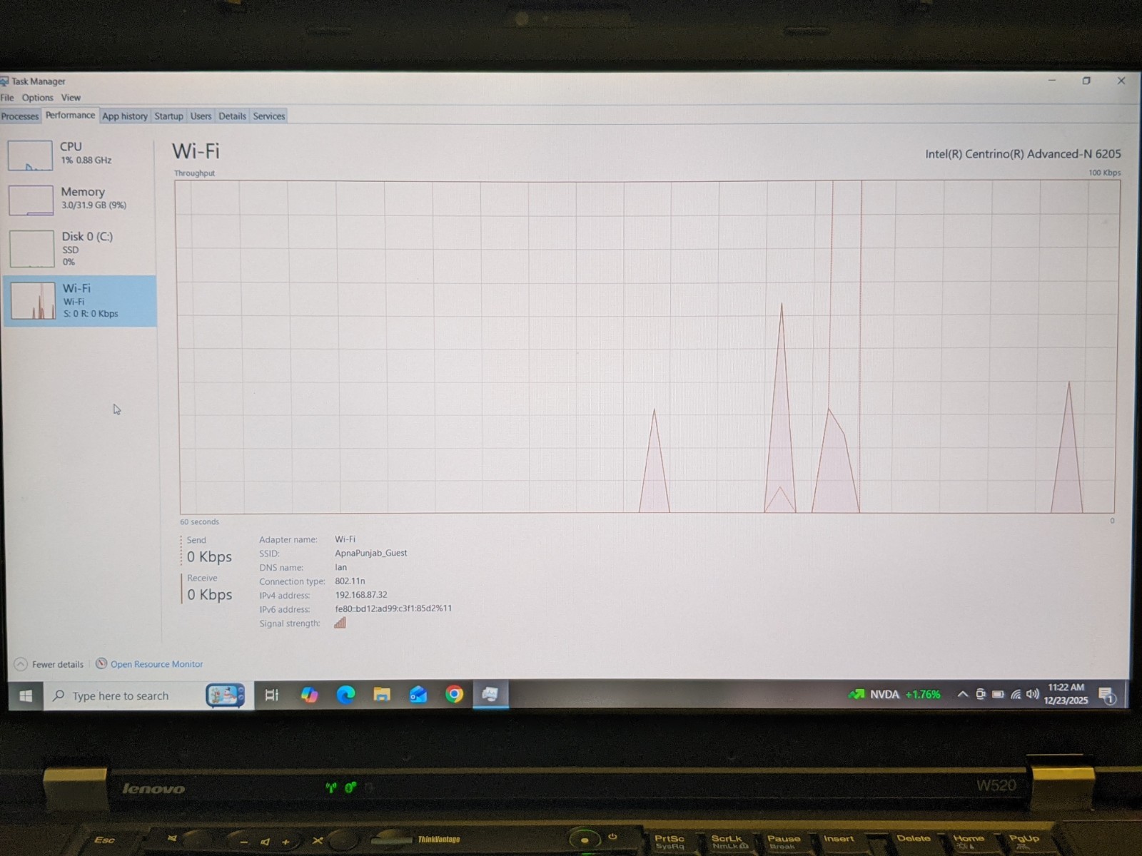 Lenovo ThinkPad W520 15.6 Laptop Intel i7-2760QM 32GB RAM 256GB mSATA SSD Win 10