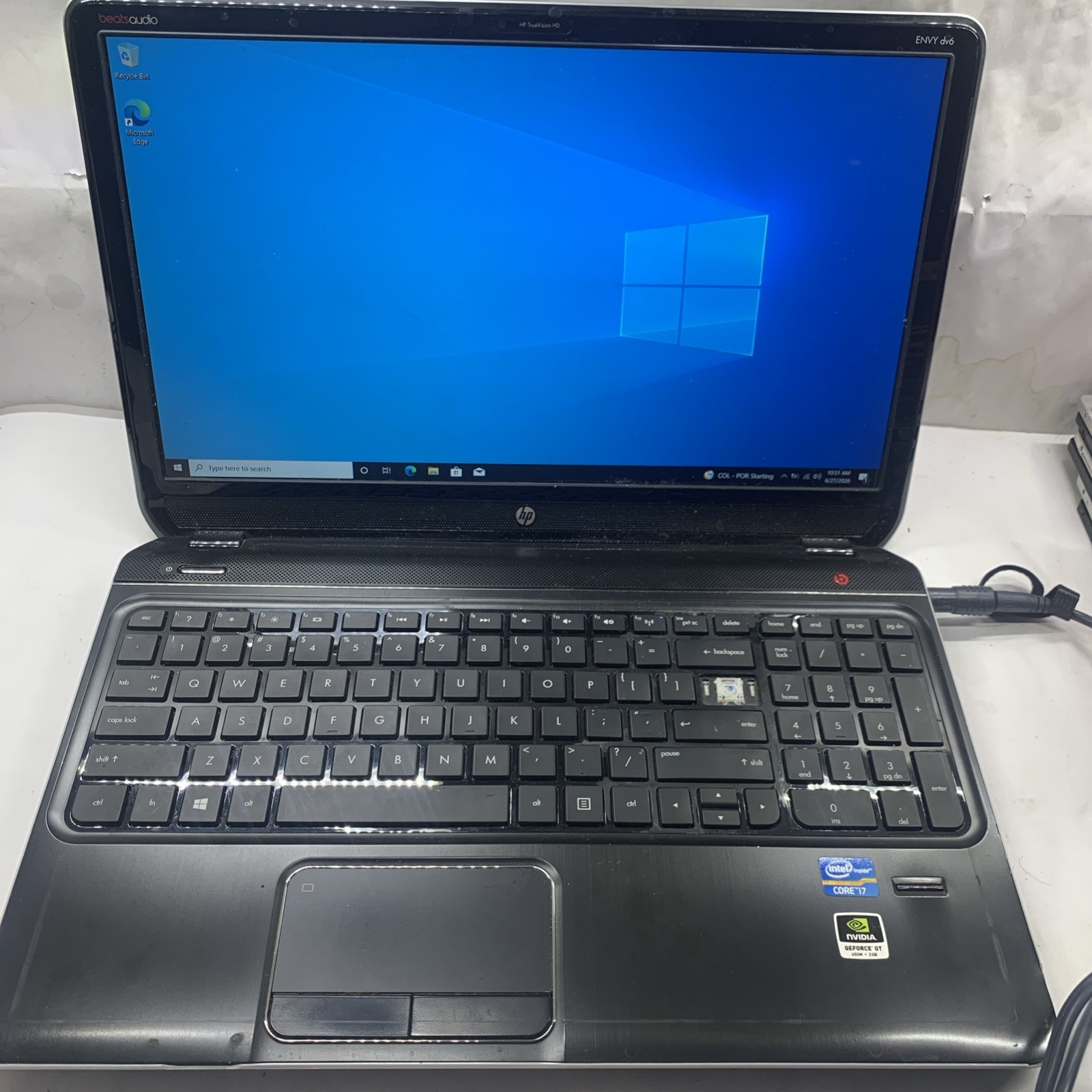HP ENVY dv6 i7-3630QM 8GB 1TB HDD 15.6″ No OS No Batt Laptop FHD Beats Blu-ray