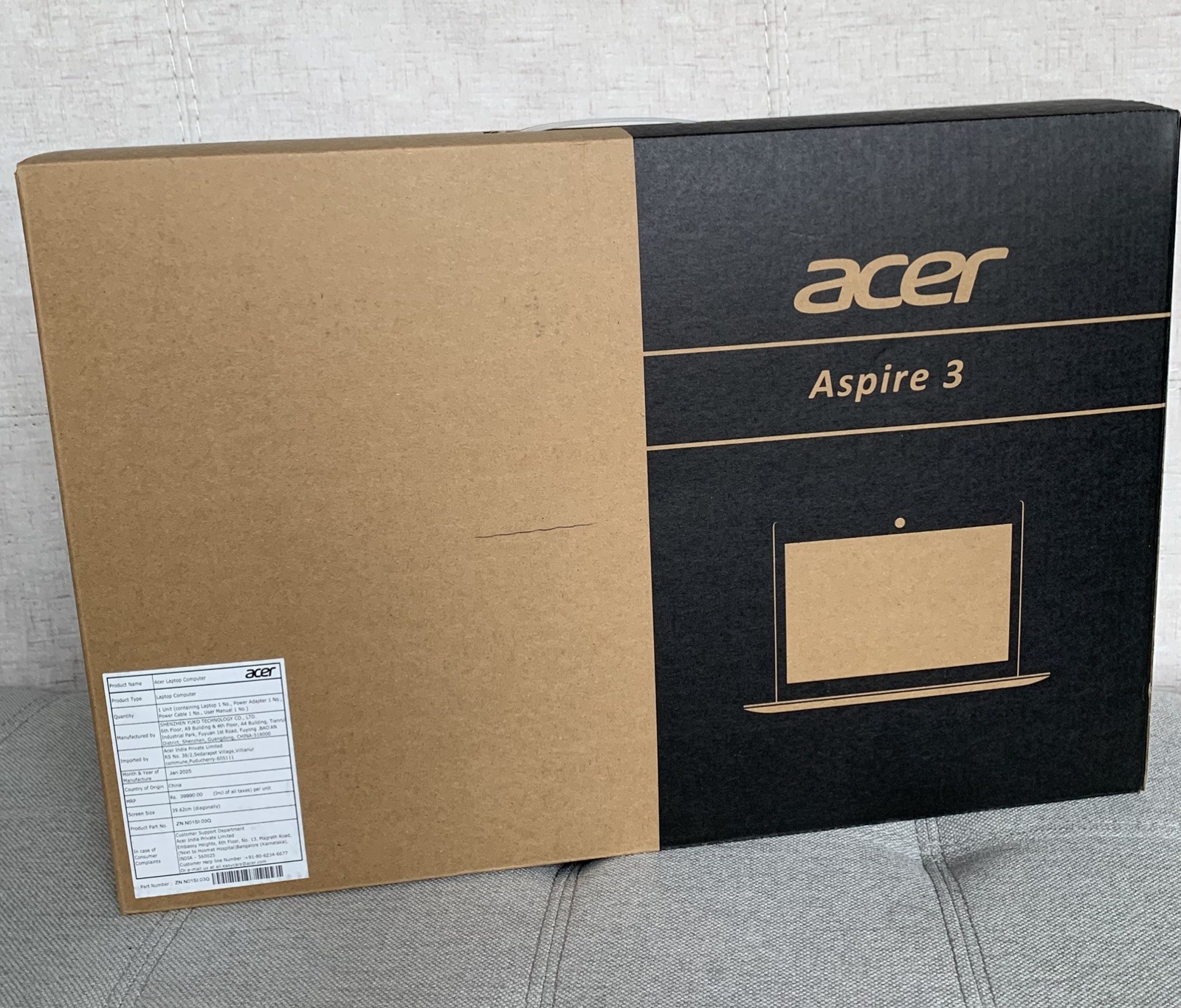 Acer Aspire 3 Laptop 15.6” Antiglare FHD Display 12GB RAM 256GB SSD Ryzen 3 New