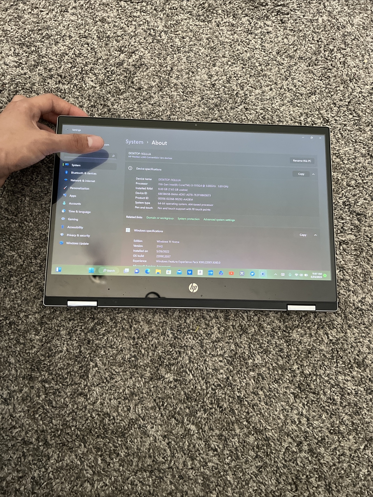 HP Pavilion x360m 13m-dy0013dx 14” (256GB SSD, Intel Core i3 11th Gen., 3.0 GHz,
