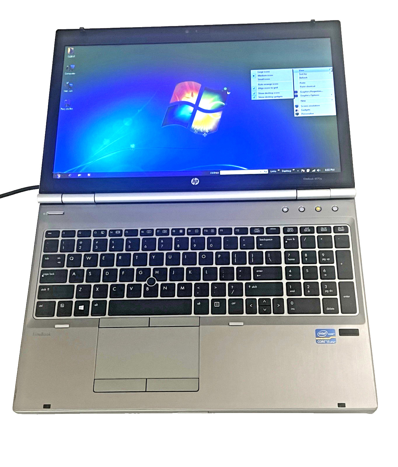 HP Elitebook 8560p 15.6″ Core i5-2450M 2.50GHz 500GB 8GB/SERIAL PORT/DVD WIN 7P
