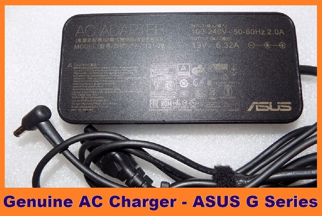 ASUS G Serie ROG 19.5V 6.32A 120W PA-1121-28 A15-120P1A AC Charger for Gaming PC