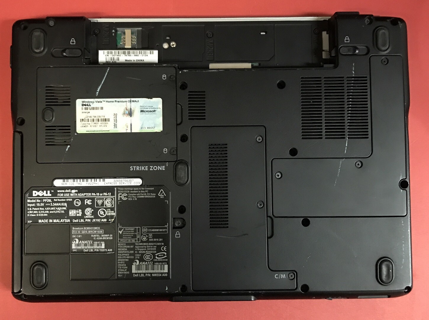 *FOR PARTS* DELL INSPIRON 1420 NO HDD (1) 1GB RAM (1) 2GB RAM NO POWER CABLE