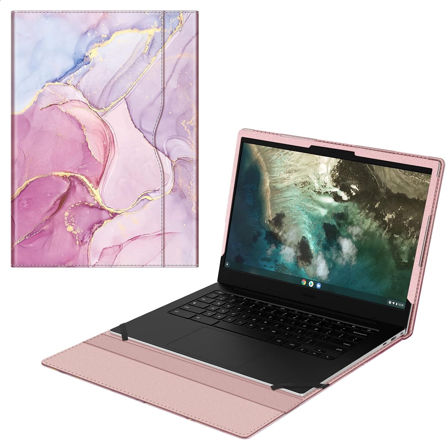 14″ Samsung Galaxy Chromebook Go XE340XDA XE345XDA Sleeve Case – Premium PU Leat