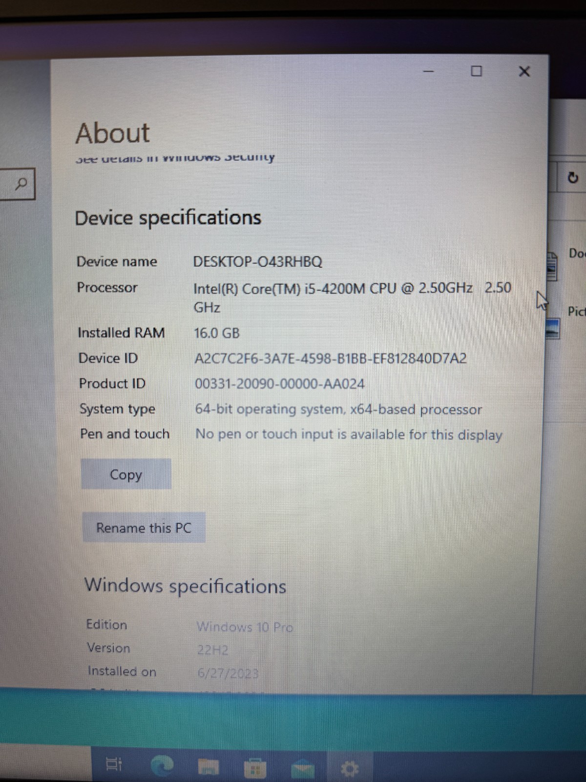 15.6″ Dell Latitude E6540 Laptop i5-4200M 2.50GHz 16GB RAM 512 GB SSD Win 10 Pro