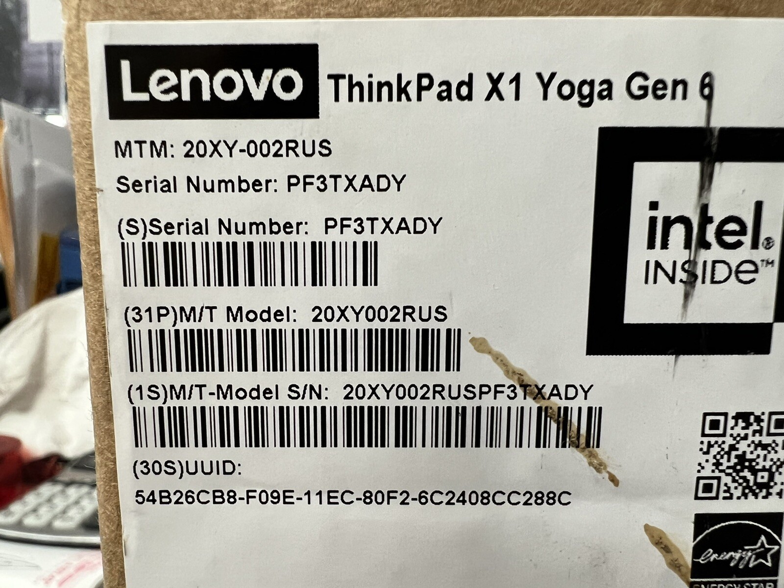 NEW Lenovo ThinkPad X1 Yoga G6, 14″ Touch, WUXGA, 4 Core i7-1165G7 8GB/256GB, XE