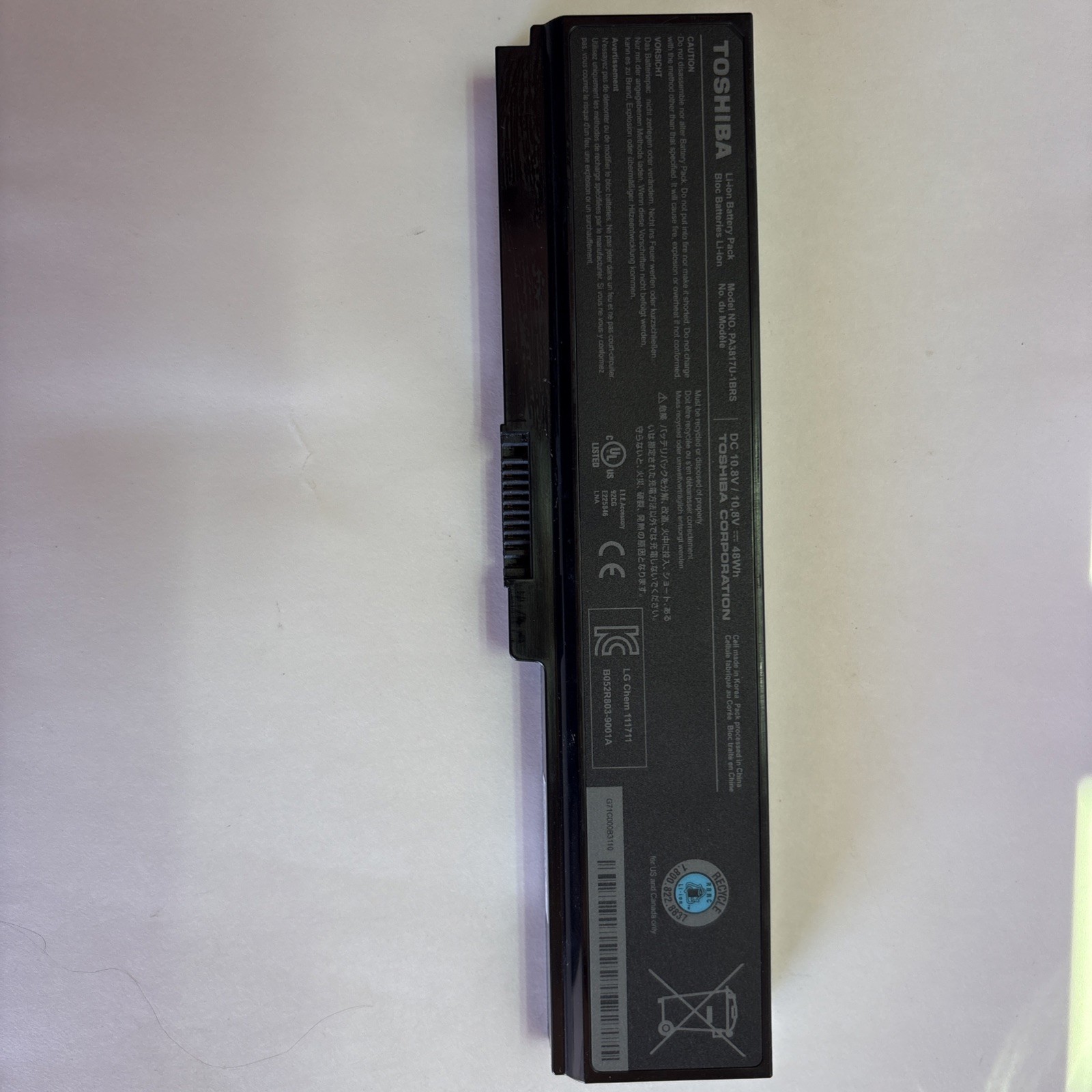 TOSHIBA SATELLITE C655- S5514 – FOR PARTS