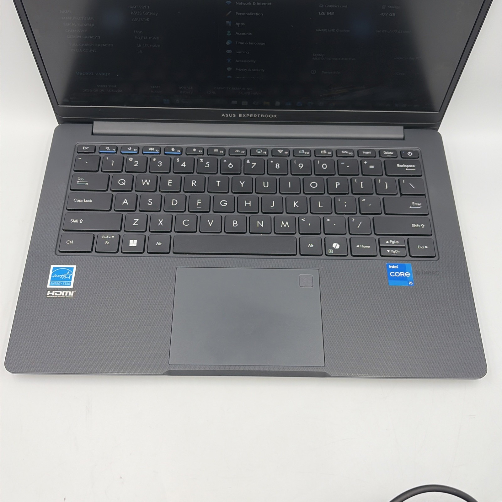 ASUS ExpertBook 14.5″ i5-1335U 16GB 512GB – 56 Cycles Excellent Condition – 8146