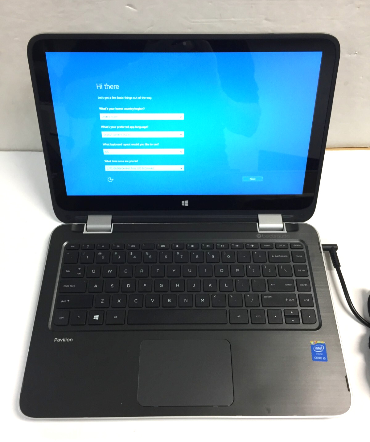 *Bad Battery*HP Pavilion 13-a110dx 13.3 Touch Laptop/i3-5010U/4GB/500GB HDD/W10H